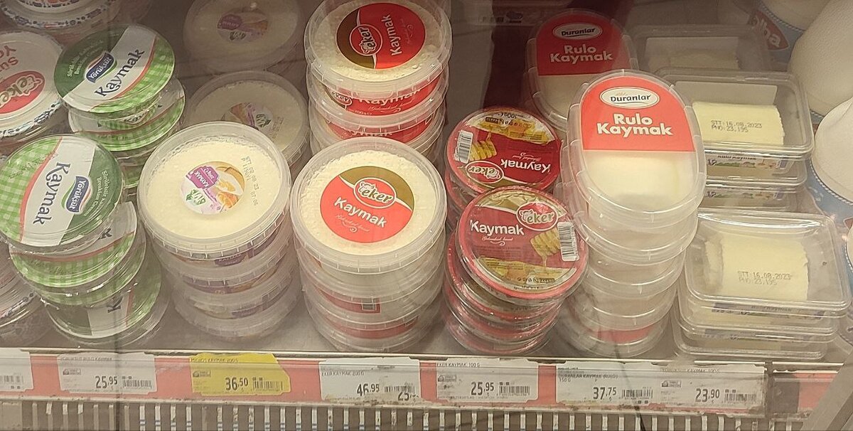 Разнообразие каймака в сети Мигрос