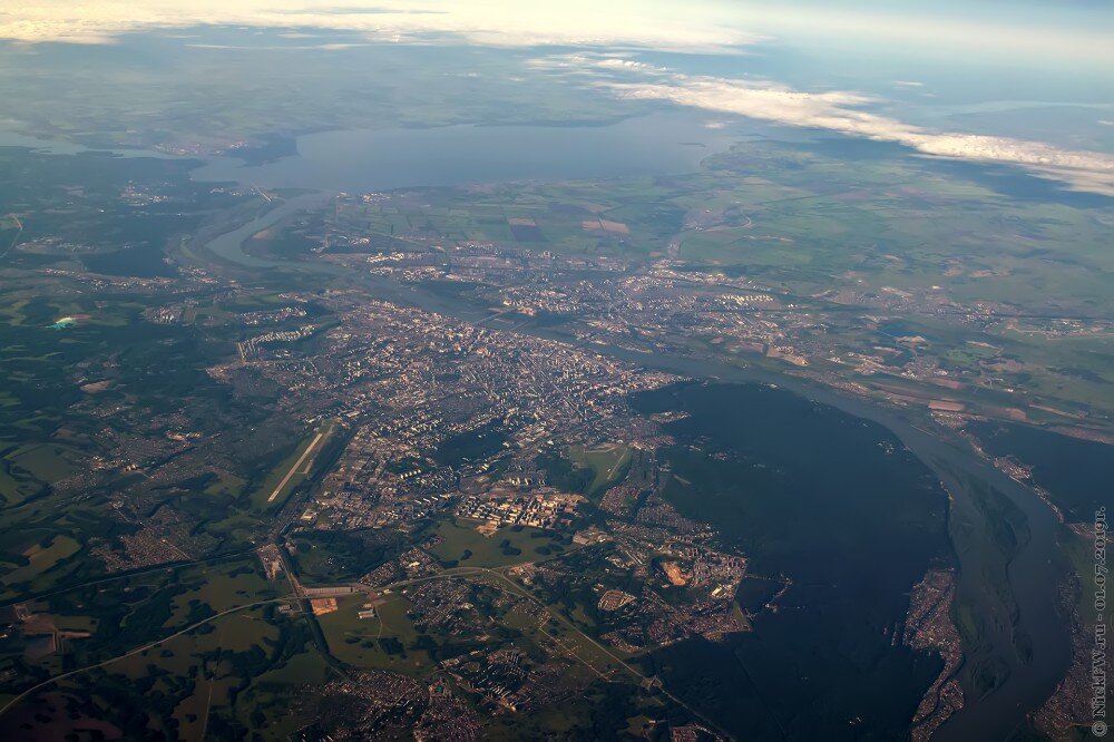 Новосибирск - вид из самолёта © NickFW.ru - 01.07.2019г.