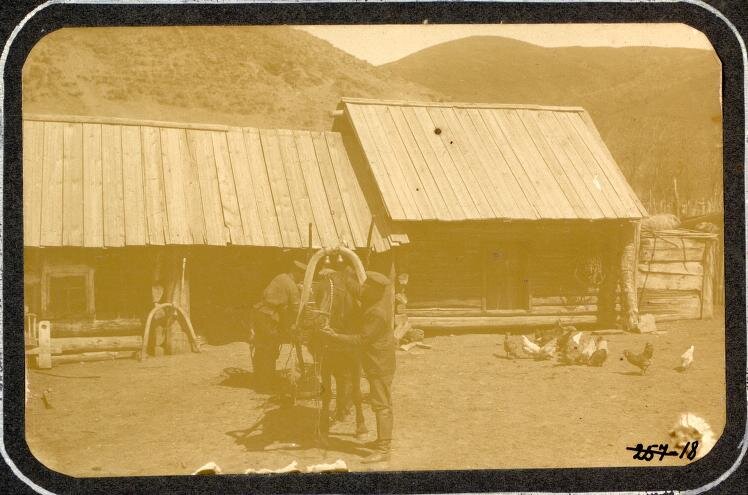 Из фотоальбома «Типы казаков. Сибирские казаки на службе и дома. Из снимков, экспонированных на 1-ой Западно-Сибирской выставке в городе Омске в 1911 году."