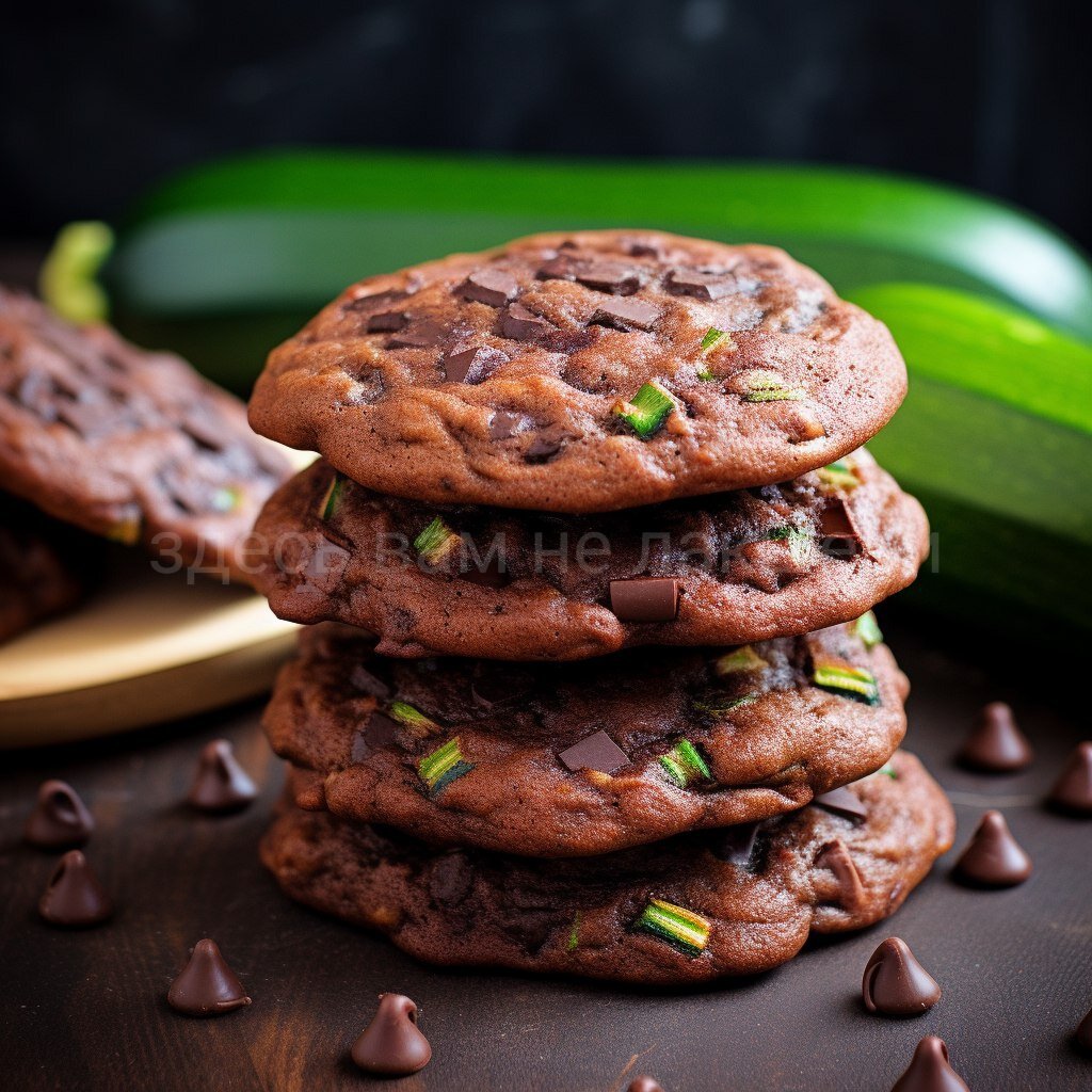 рецепт печенья из кабачков с двойным шоколадом!🍪🍫 | Готовим дома, вкуснее  чем в ресторане! 🍽 | Дзен