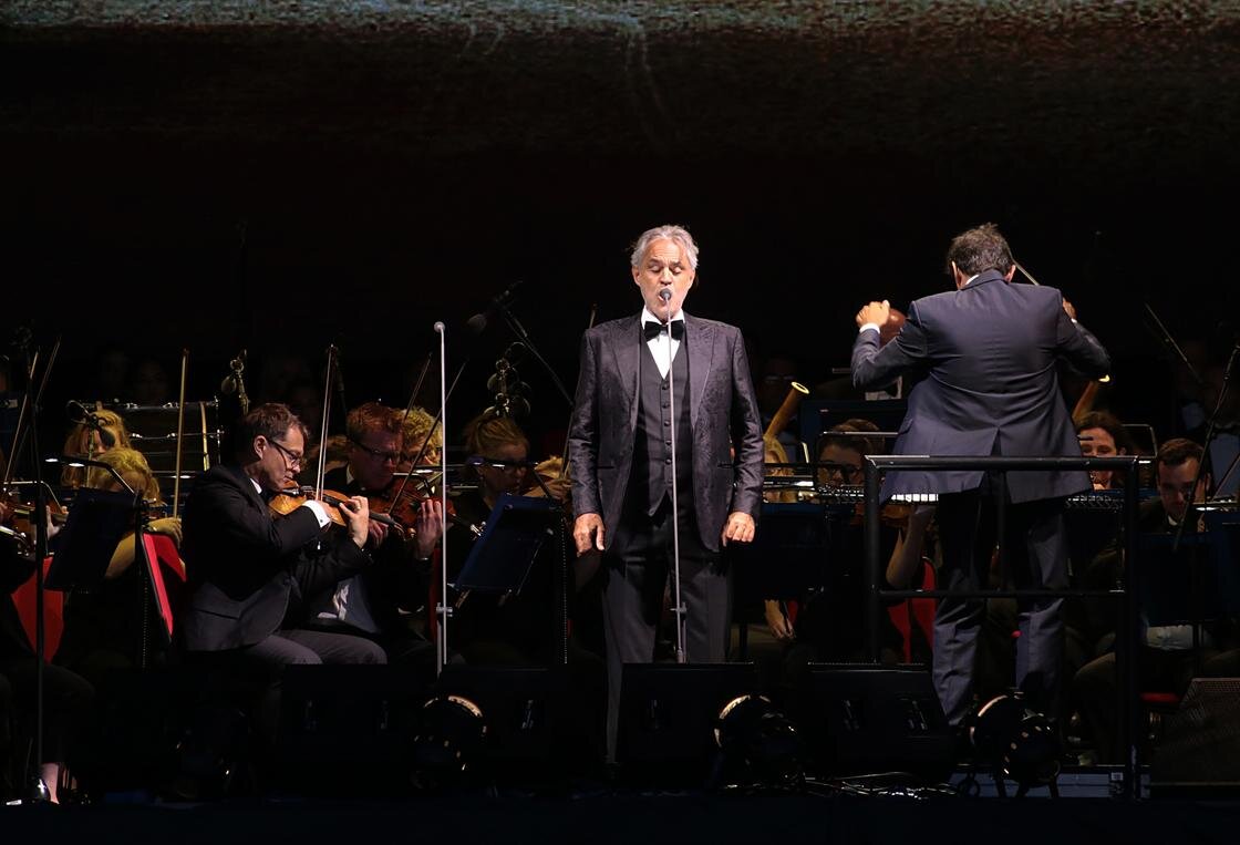    Андреа Бочелли на концерте в Гибралтаре:Wikimedia Commons / InfoGibraltar