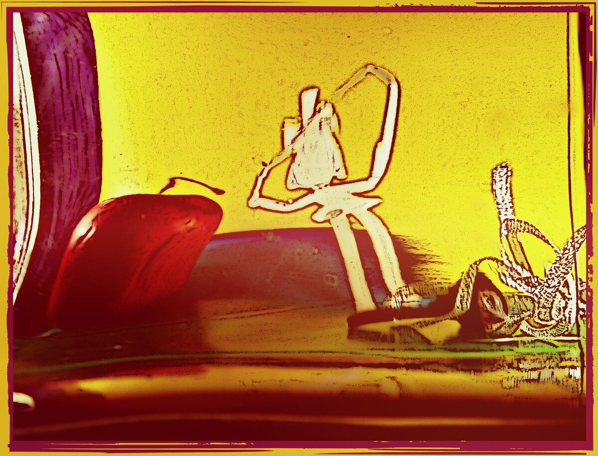 Иллюстрация к стихотворению Алины Кудряшевой "Мама на даче". 