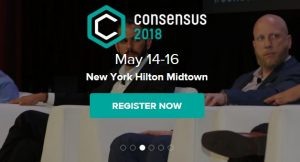 Крупная  конференция, посвященная криптовалютам и блокчейну Consensus 2018,  пройдет с 14 по 16 мая в Нью-Йорке. На мероприятии будут выступать более  250 спикеров, а число слушателей превысит 4 тысячи человек. Это уже  четвертый саммит Consensus.