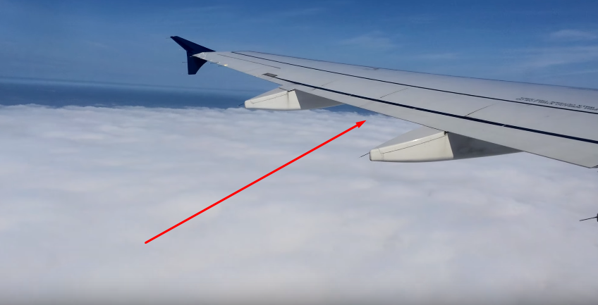 Положение закрылков через пару минут после взлета