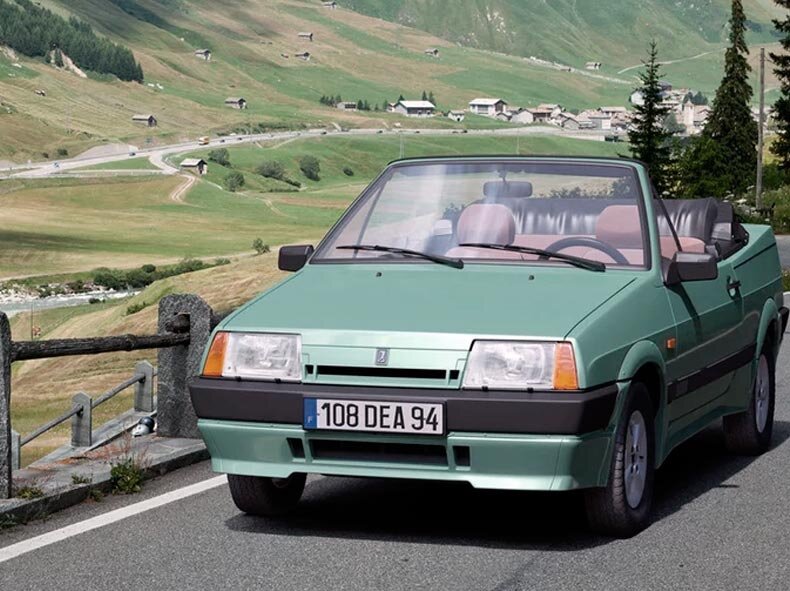 Кабриолет LADA Natasha. Поставлялся только на экспорт.