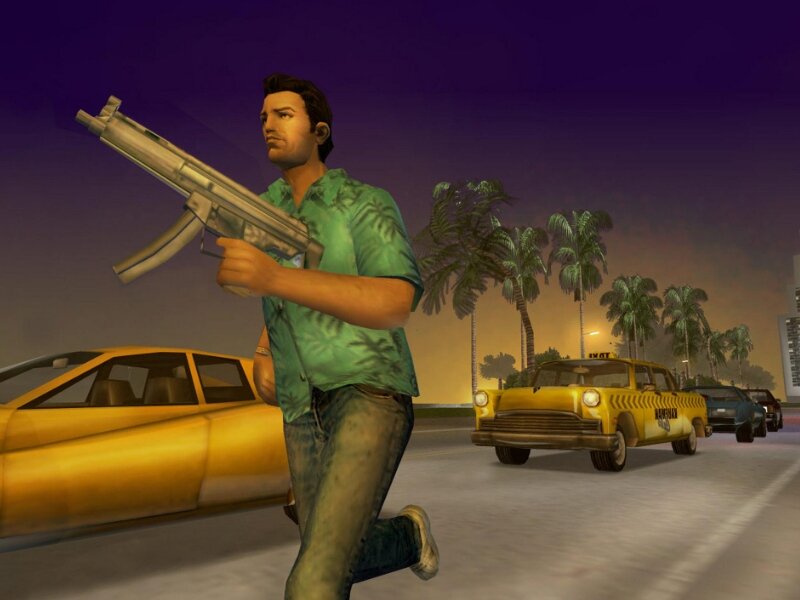 Кадр из Grand Theft Auto. Vice City