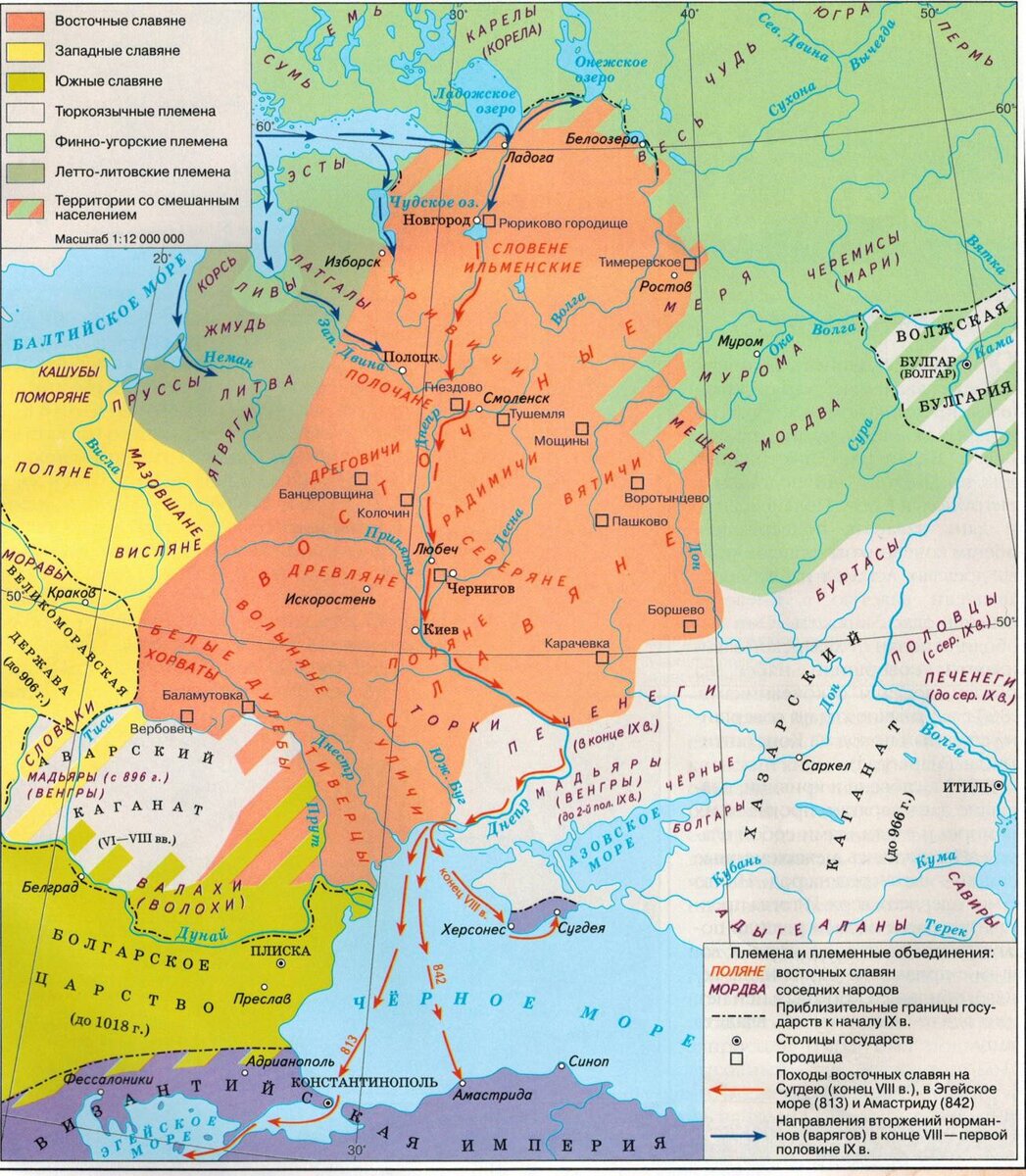 2. Восточные славяне: новые земли, соседние народы и государства | Отец  Истории | Дзен