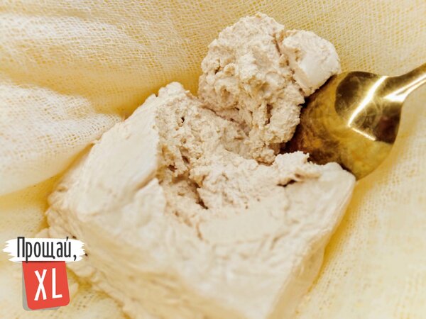 Готовый домашний творог