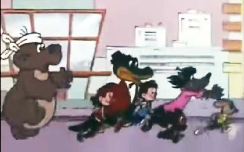 Заставка к советское детской телепередаче «Программа мультфильмов».