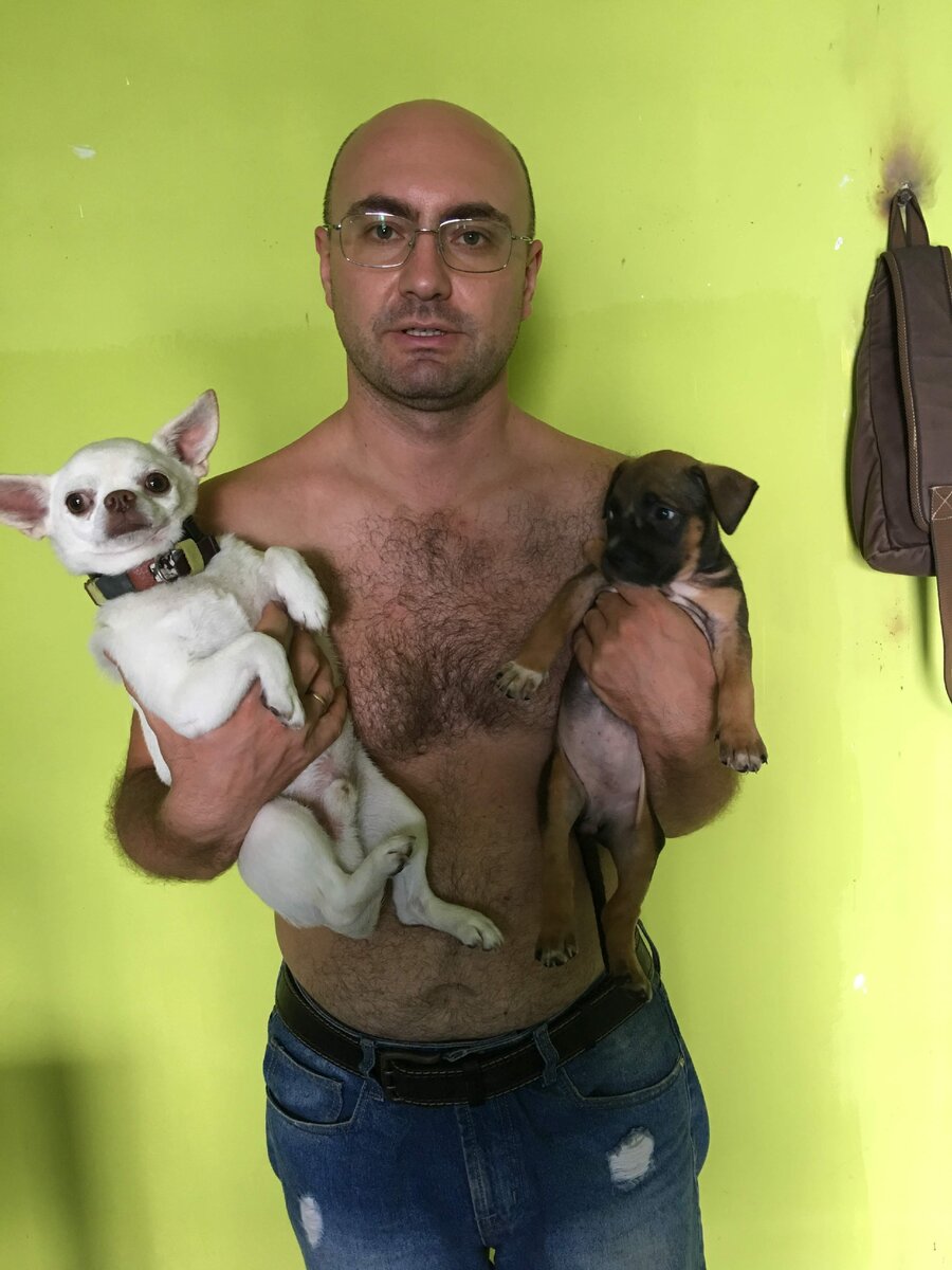 Рони знакомится с новым членом семьи, Лаки 