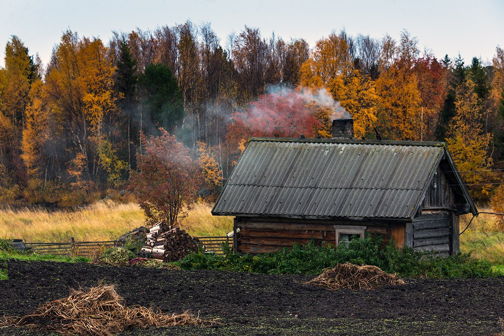 Поселок лето Карелия