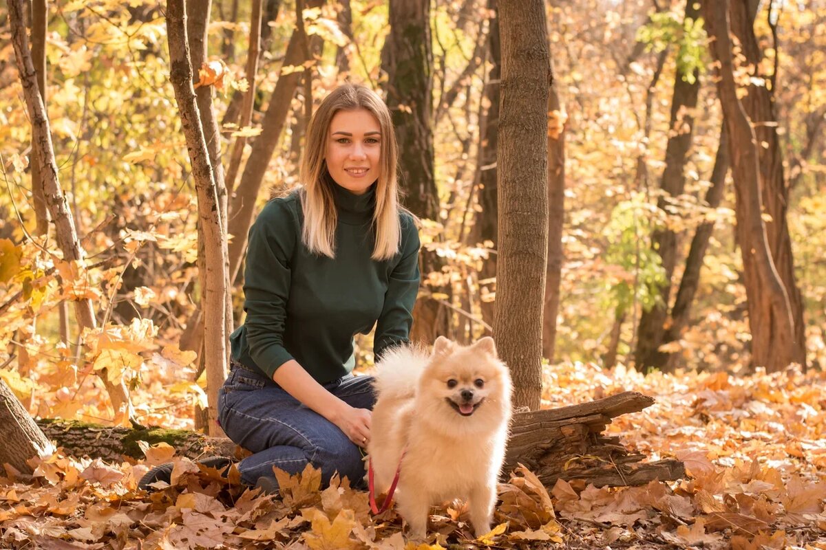 Я с моей Кнопой. Фото из личного архива.