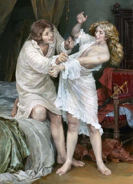 Д. Гордеев. Иллюстрация к роману "Три мушкетера".