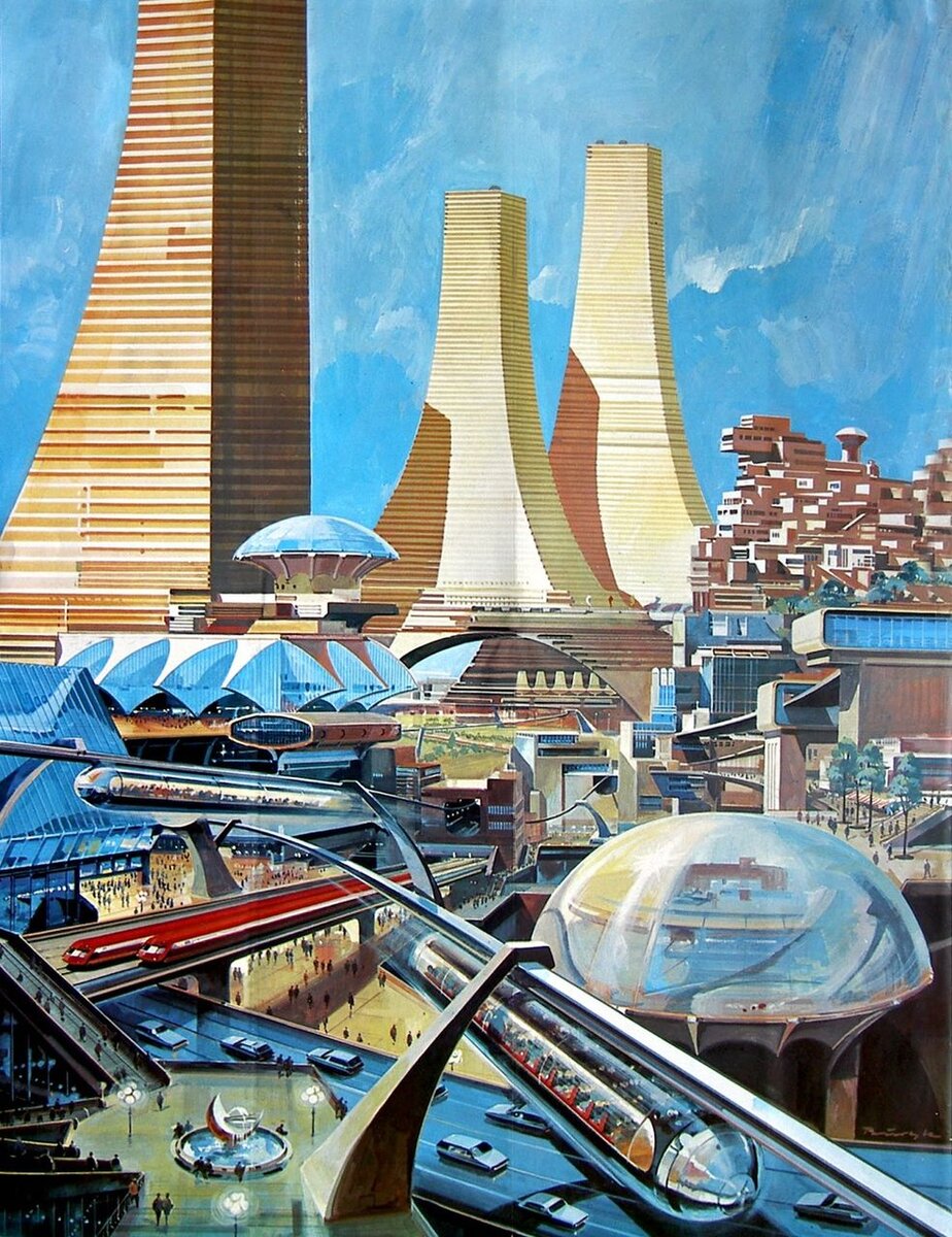 Картины города будущего Роберта МАККОЛЛА