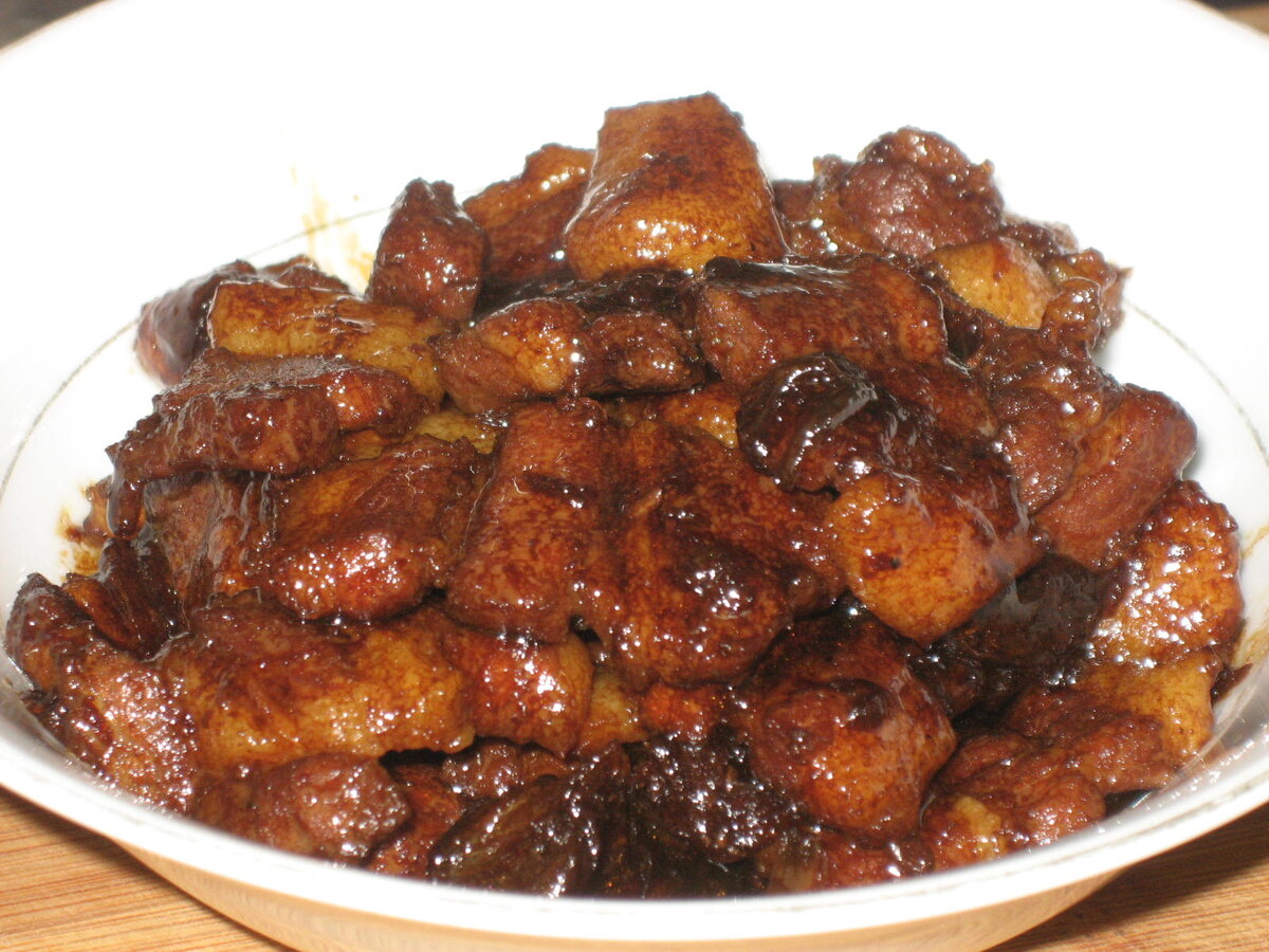 Мясо в соевом соусе