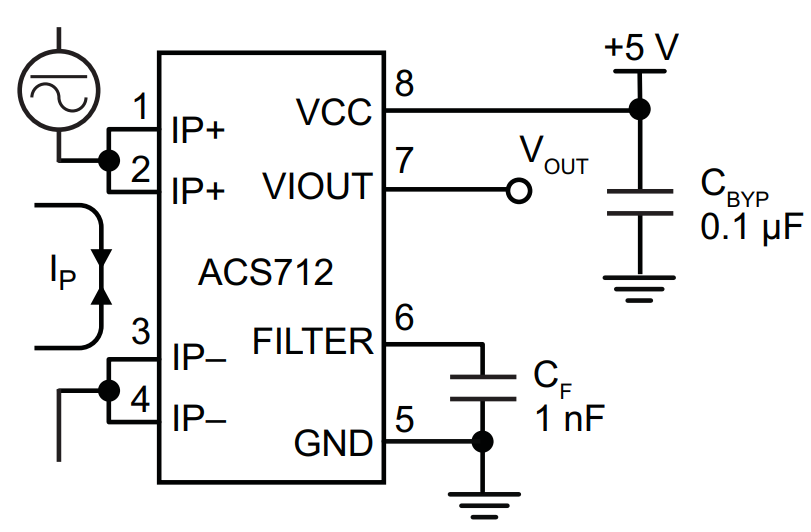 Acs712elctr 05b t схема подключения