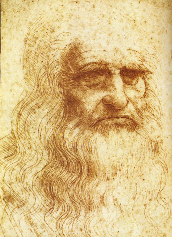 Леонардо да Винчи. Автопортрет, 1513