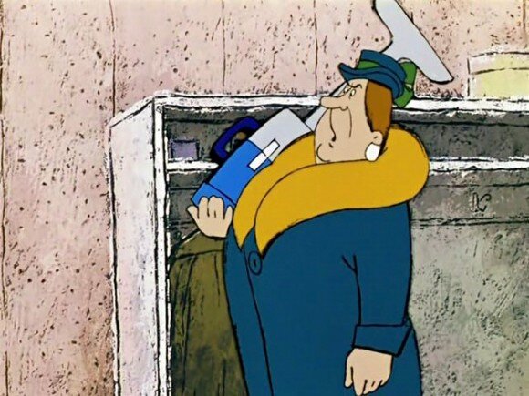 Кадр из м/ф «Карлсон вернулся», «Союзмультфильм», 1970, режиссёр Б. Степанцев.