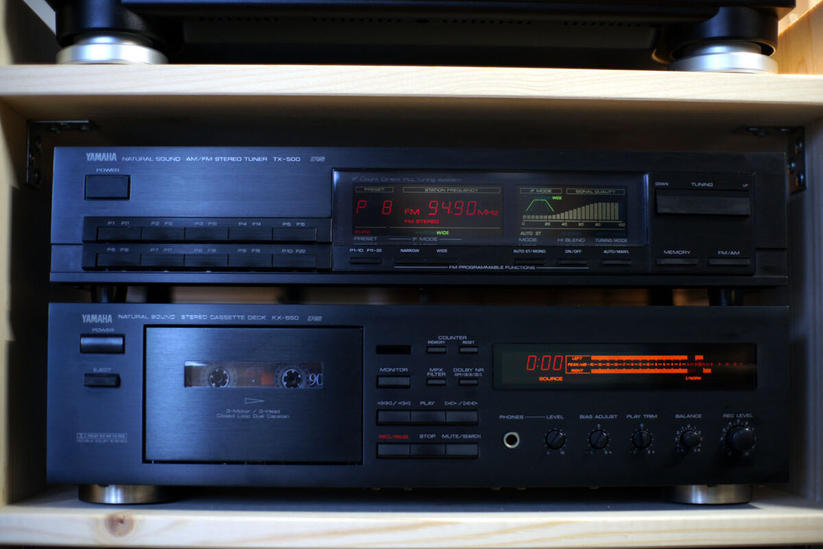 Yamaha AM/FM Stereo Tuner TX-500. 1988 год. | Винтажное Аудио | Дзен