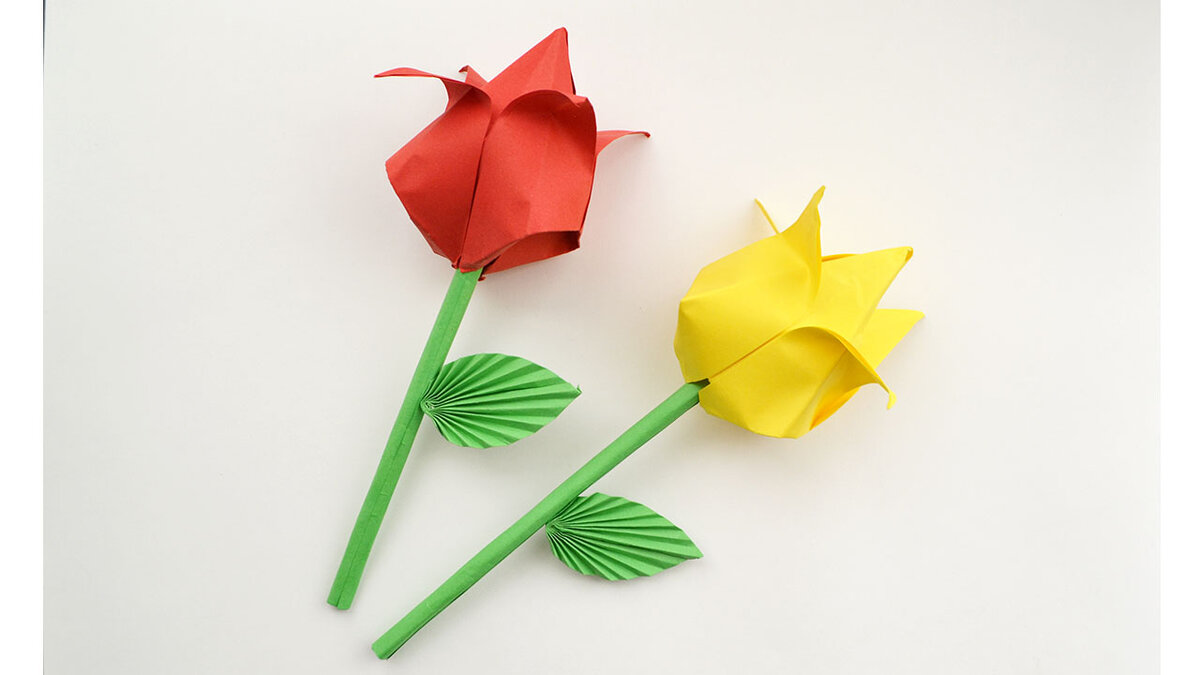 Делаем тюльпаны из бумаги: Мастер-Классы в журнале Ярмарки Мастеров