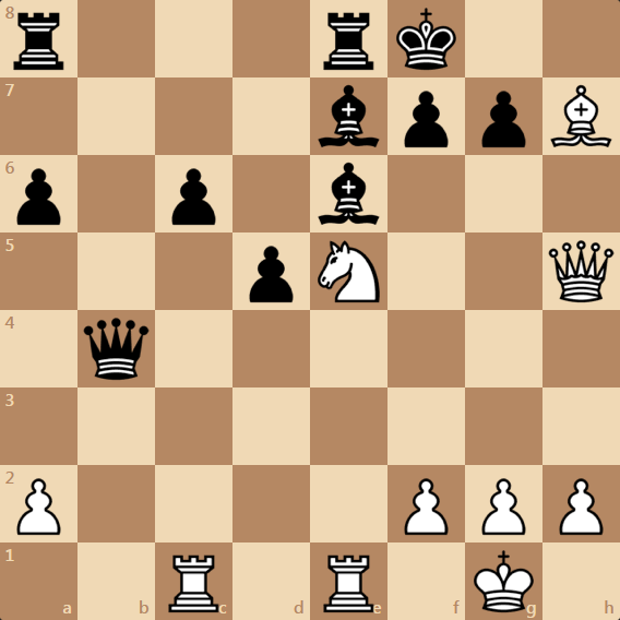 Мат в 2 хода. Задача по шахматам.