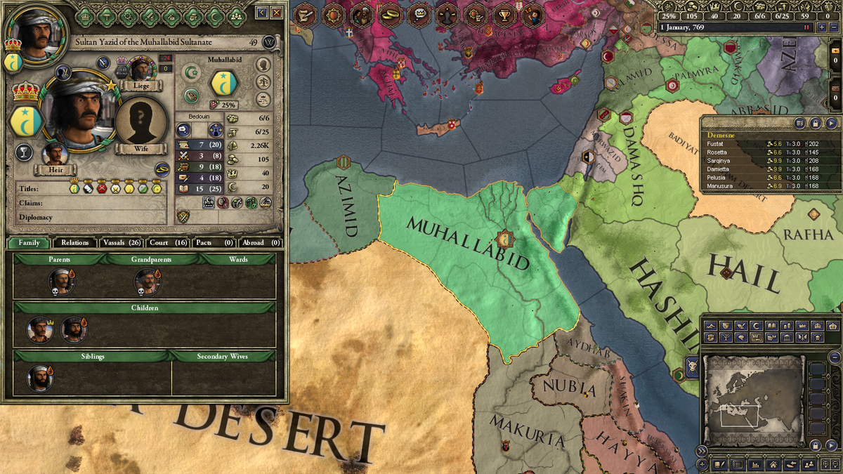 султан Язид, есть два сына