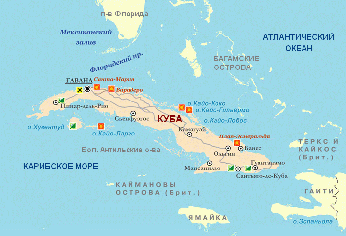 Куба где находится в какой стране карта мира