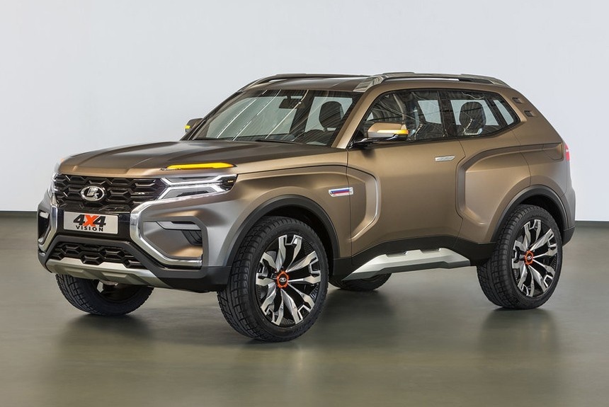 LADA 4x4 VISION - спереди Land Rover..