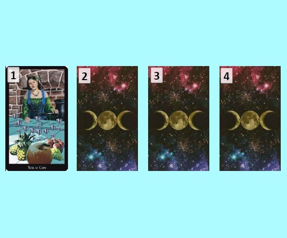 Первая карта – 9 Кубков