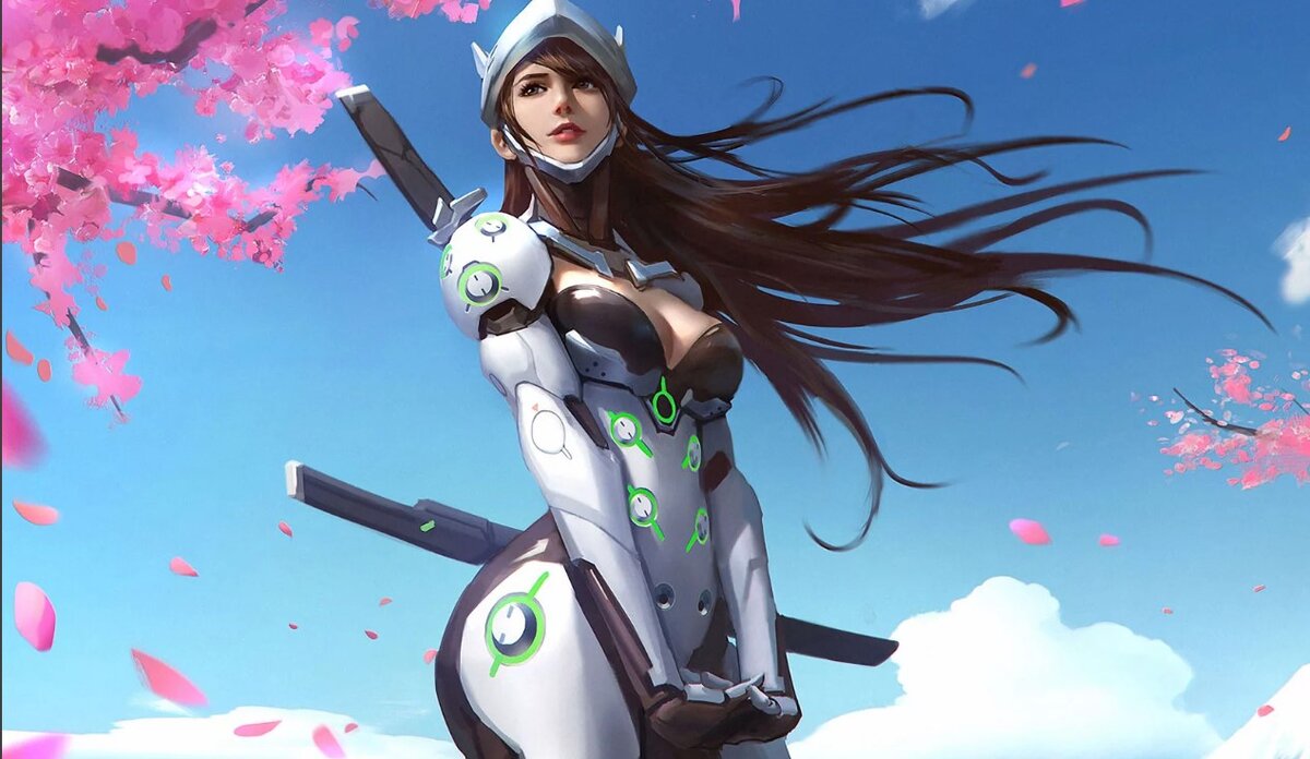 Девушка Genji из Overwatch