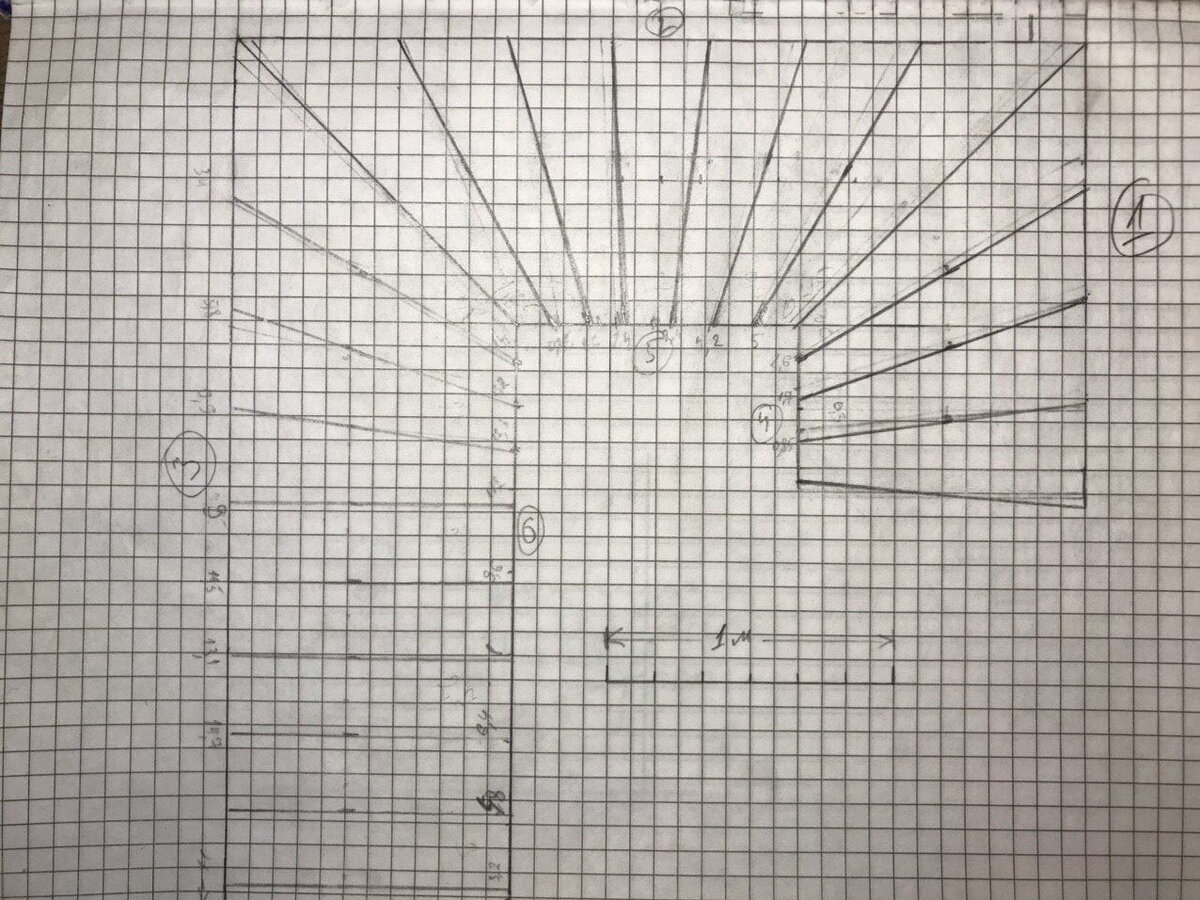 Наброски будущей лестницы