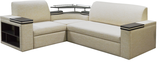 Вот такой диван должен был стоять у нас в гостиной... Там ещё столик встроенный в нем есть... Удобный, комфортный, сидеть на нем - одно удовольствие. В общем, полный фарш... 