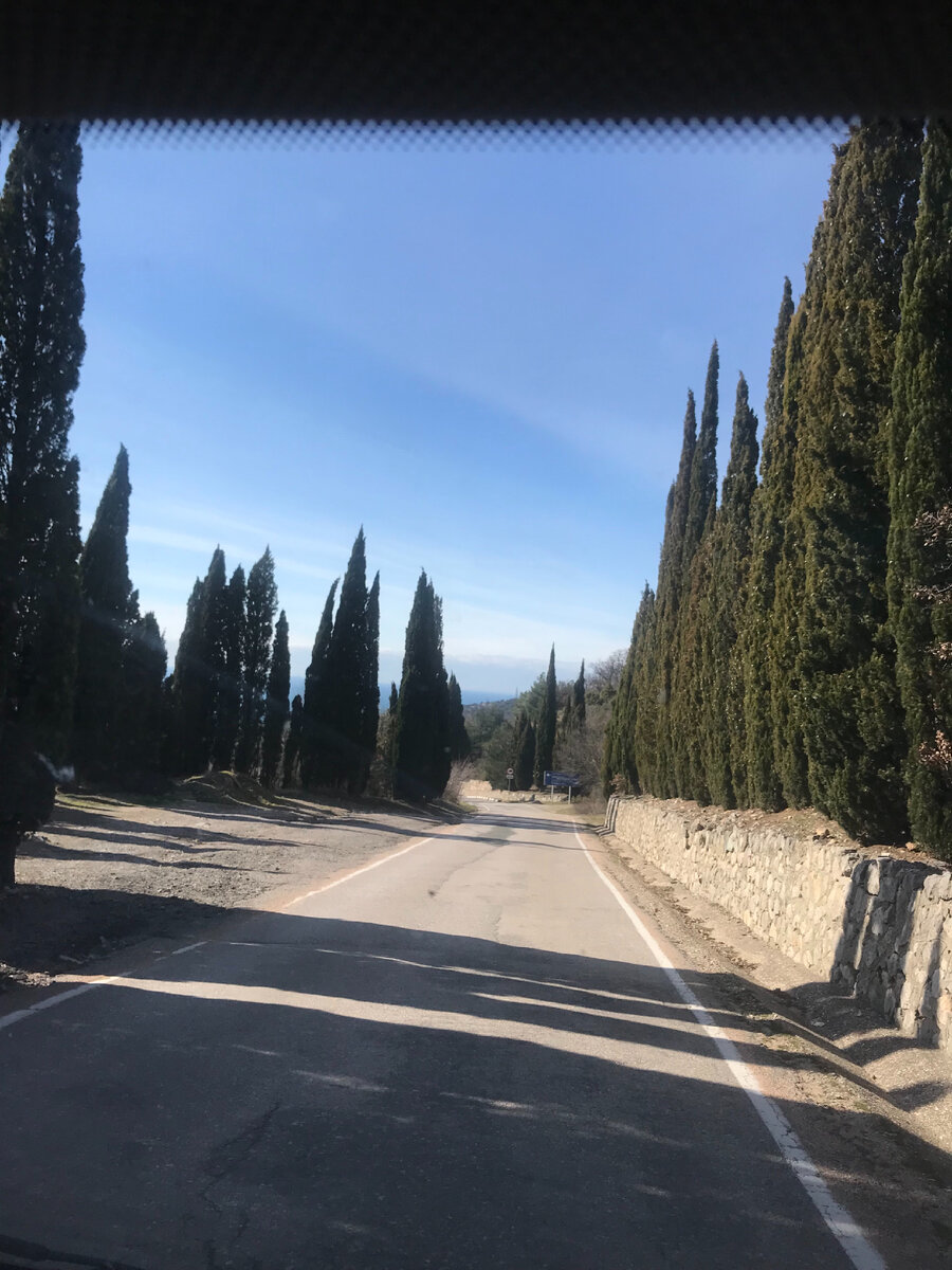 Фото автора. Спуск с Форосской церкви в сторону трассы « Севастополь- Ялта»