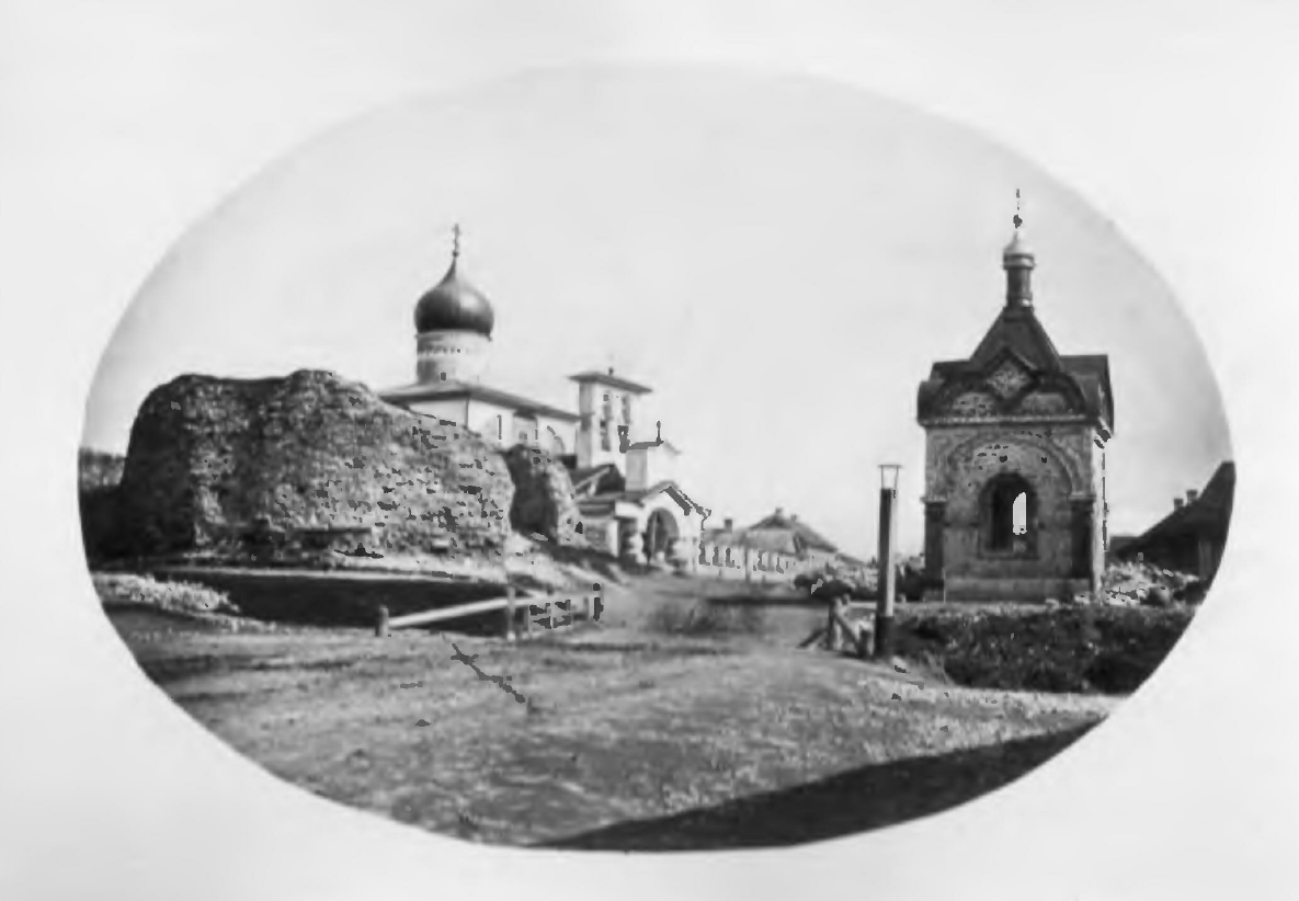 Разрушенная Варлаамовская башня 1871 год