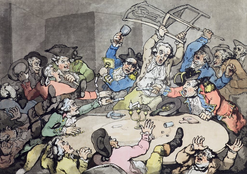 Томас Роуландсон. "Скандал за игровым столом"