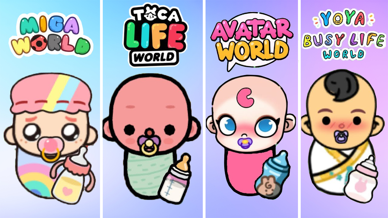 СРАВНЕНИЕ МЛАДЕНЦЕВ! 👶🍼 Toca Boca VS Avatar World VS Miga World VS Yoya  World Игры для детей