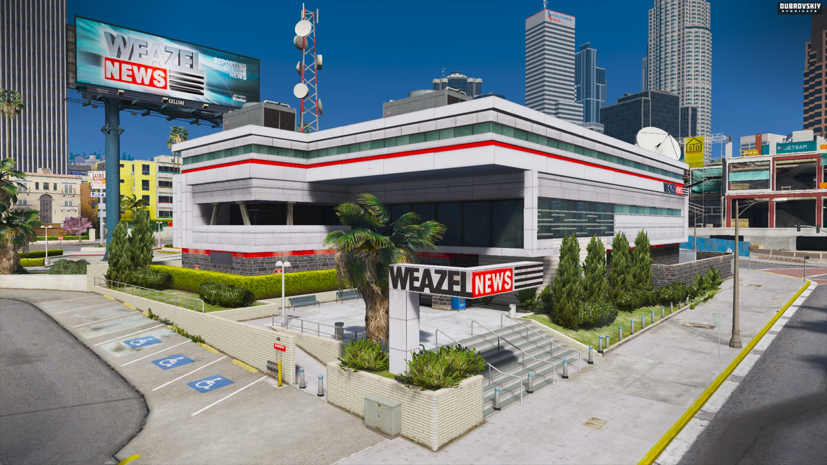 интерьер weazel news gta 5 фото 59