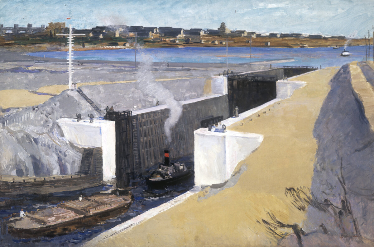    На строительство канала длиной 227 км отводилось 20 месяцев. Основные работы по его возведению должны были завершиться весной 1933 года. К строительству канала помимо профильных специалистов решено было привлечь заключённых из системы ГУЛАГ / РИА Новости / Репродукция картины народного художника СССР Сергея Герасимова "Беломорско-Балтийский канал".