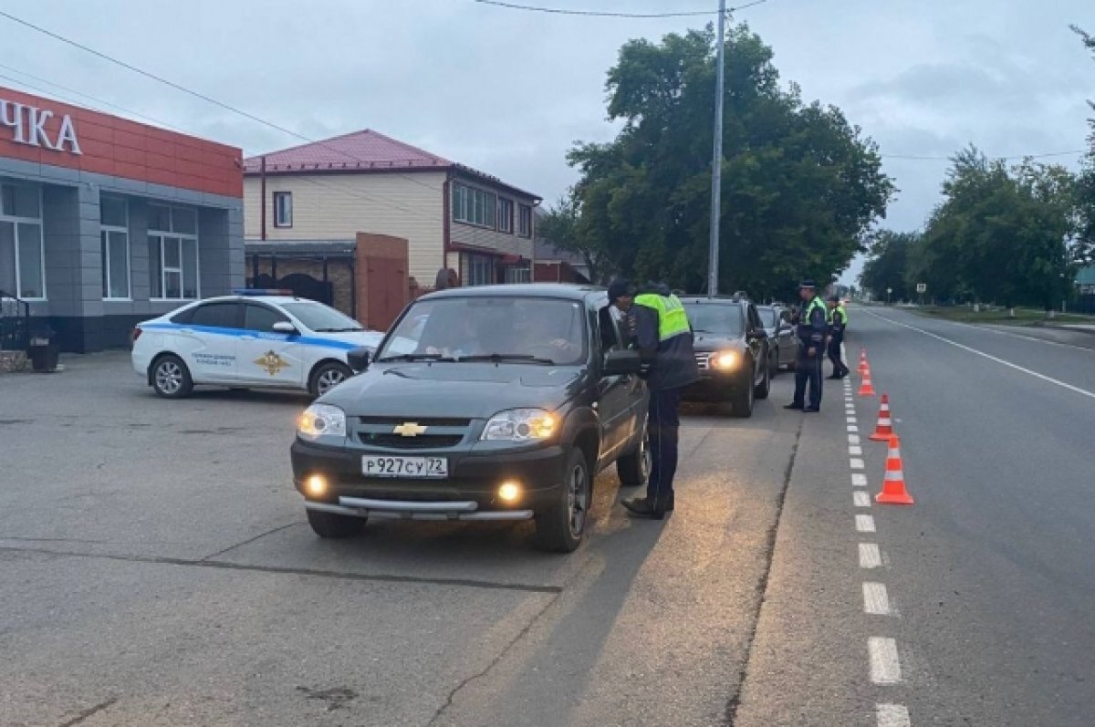    В Тюменской области за сутки поймали десять нетрезвых водителей