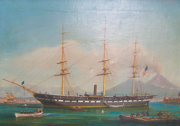 Винтовая канонерская лодка USS  Alliance , около 1880 г.