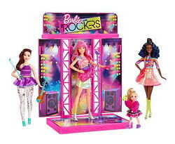Серия кукол-рокеров, в которой мы видим куклу на пышном теле и высокую героиню! Новая музыкальная группа Барби и компании!
