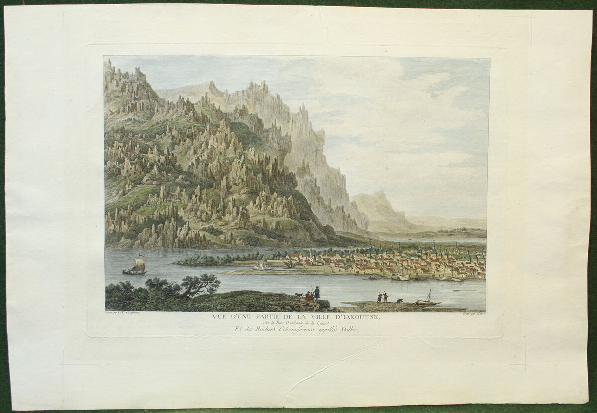 Город Якутск (Гравюра XVII в.)