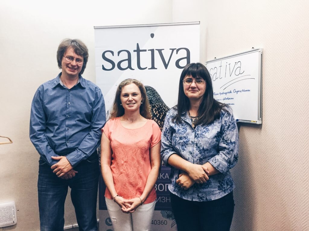 Я на закрытой встрече с основателями Sativa - Виктором и Светланой