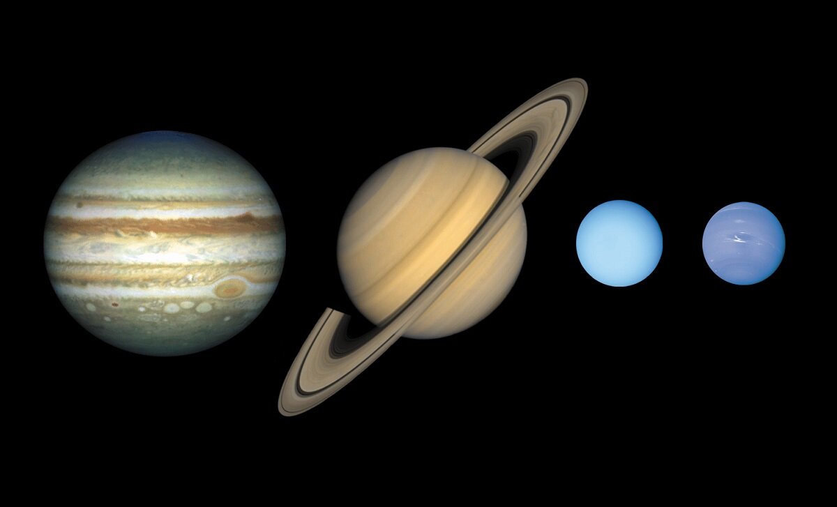 Planets name. Сравнение Нептуна с другими планетами