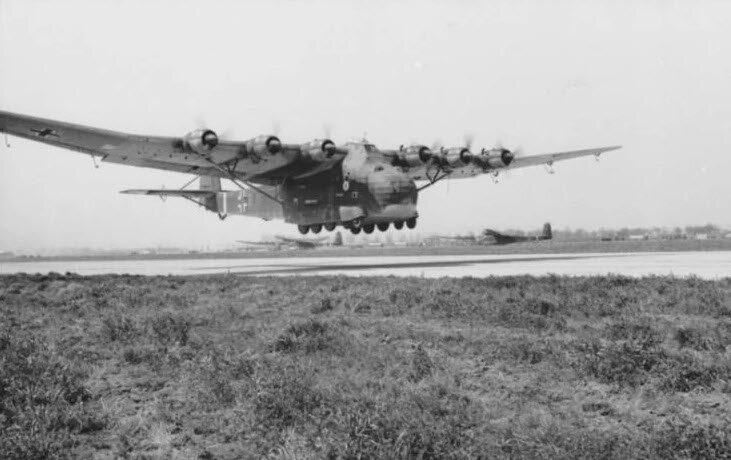 Me 323 Gigant взлетает. Фото: Bundesarchiv