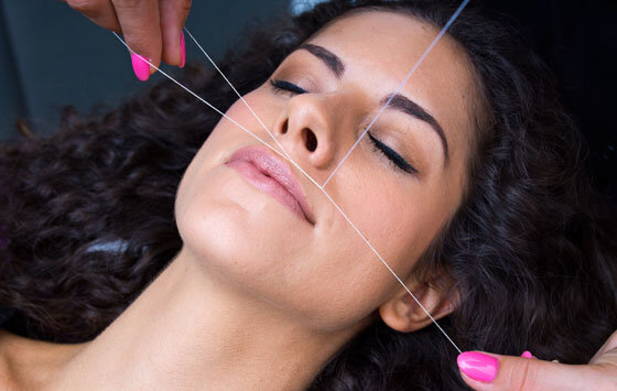 Удаление волос на лице с помощью нити