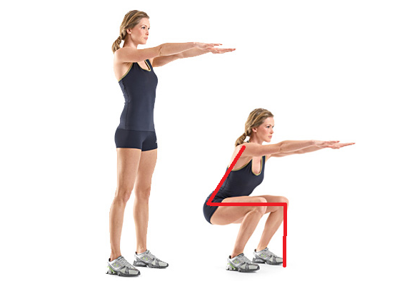 Правильная техника приседания.