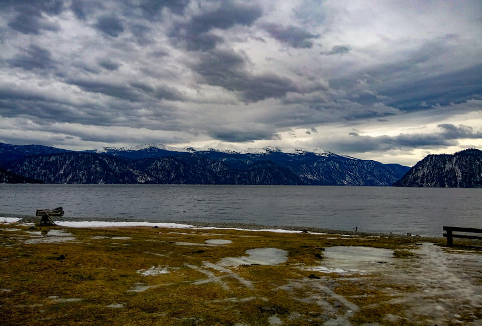 Посреди морозов внезапно пришла весна. +12.
