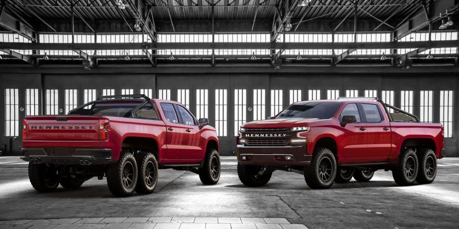 Chevrolet Silverado Trail Boss Goliath 6x6 by Hennessey 2018 года