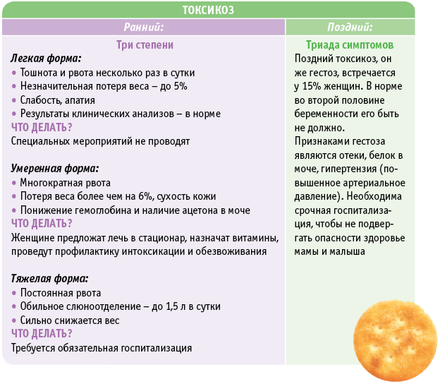 Токсикоз на ранних сроках